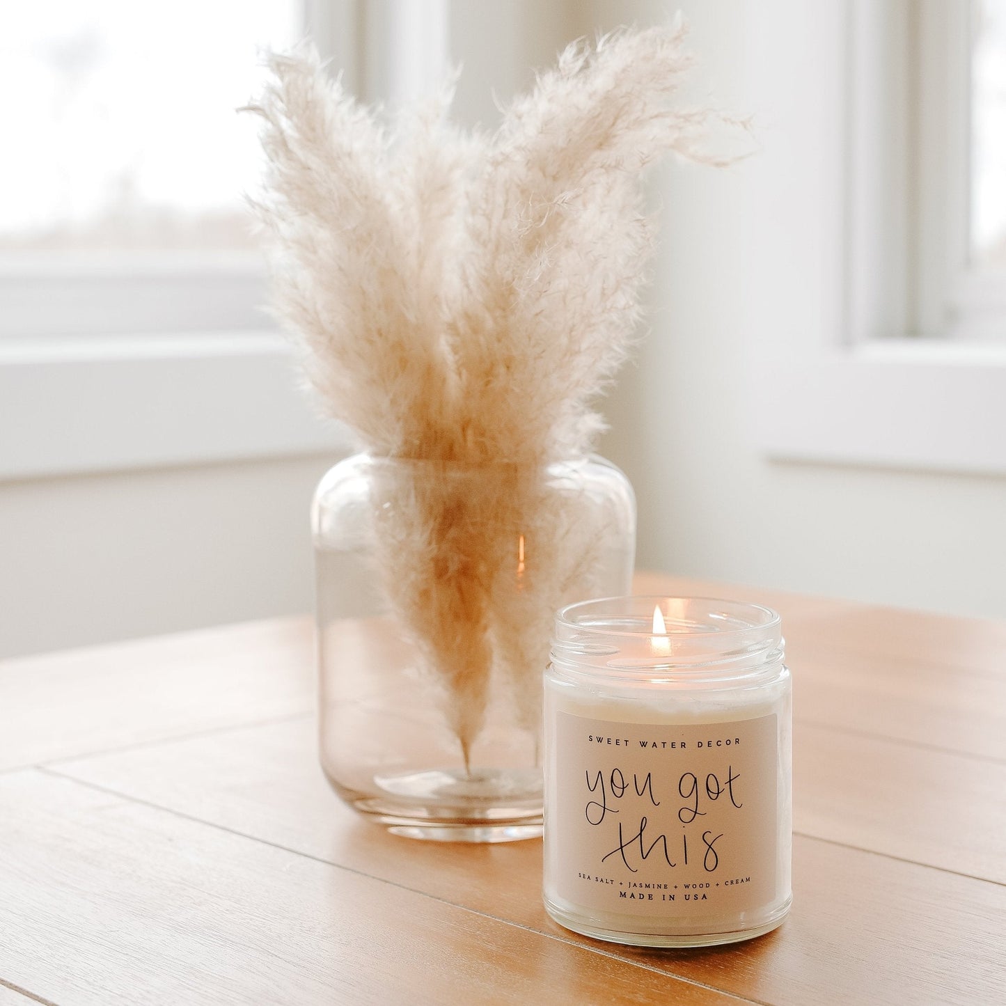 You Got This Soy Candle - Clear Jar - 9 oz (Spa Day)