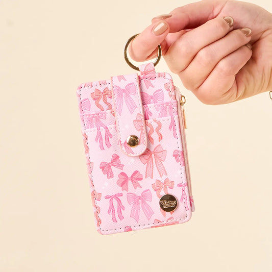 Keychain Wallet-Blushing Bows