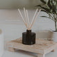 Warm and Cozy Amber Tinted Glass Jar Reed Diffuser
