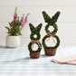 Boxwood Bunny Sitter ~ 2 Sizes to Choose From