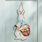 Tin Bunny Door Hanger