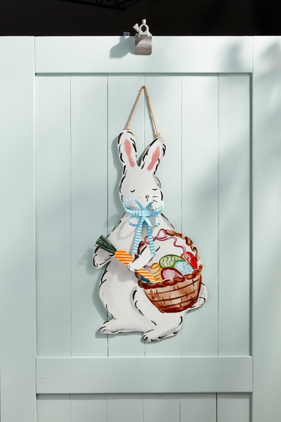 Tin Bunny Door Hanger