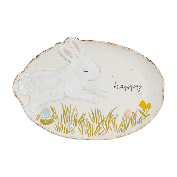 Stoneware Bunny Platter