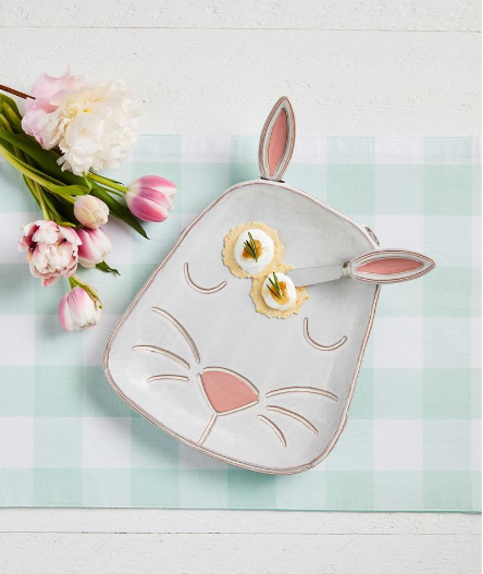 Bunny Ear Spreader Platter Set