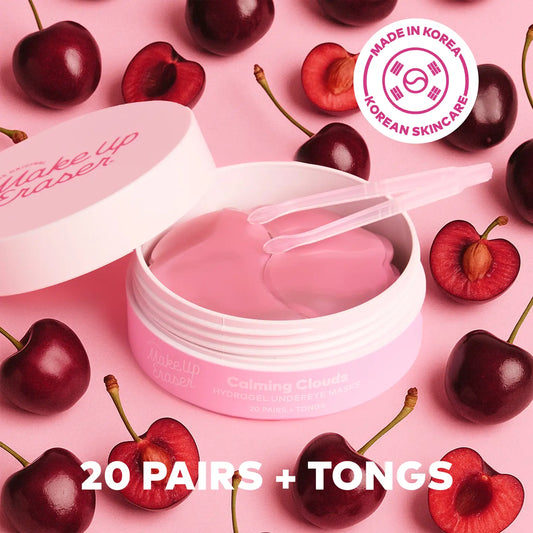 Hydrogel Undereye Masks - Seaweed-Based with Calming Cherry