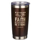 Travel Mug Brown Stand Firm in the Faith 1 Cor.