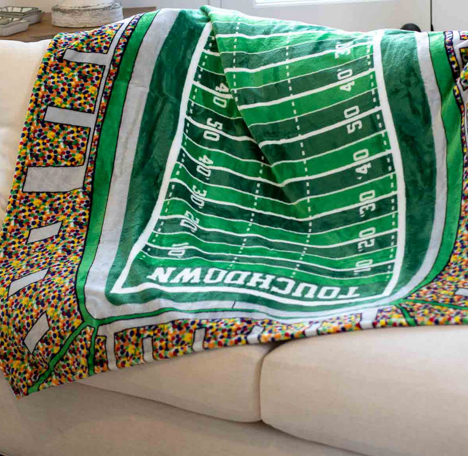 Football Stadium Throw Blanket