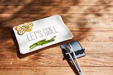 Grill Platter & Tool Mat Set