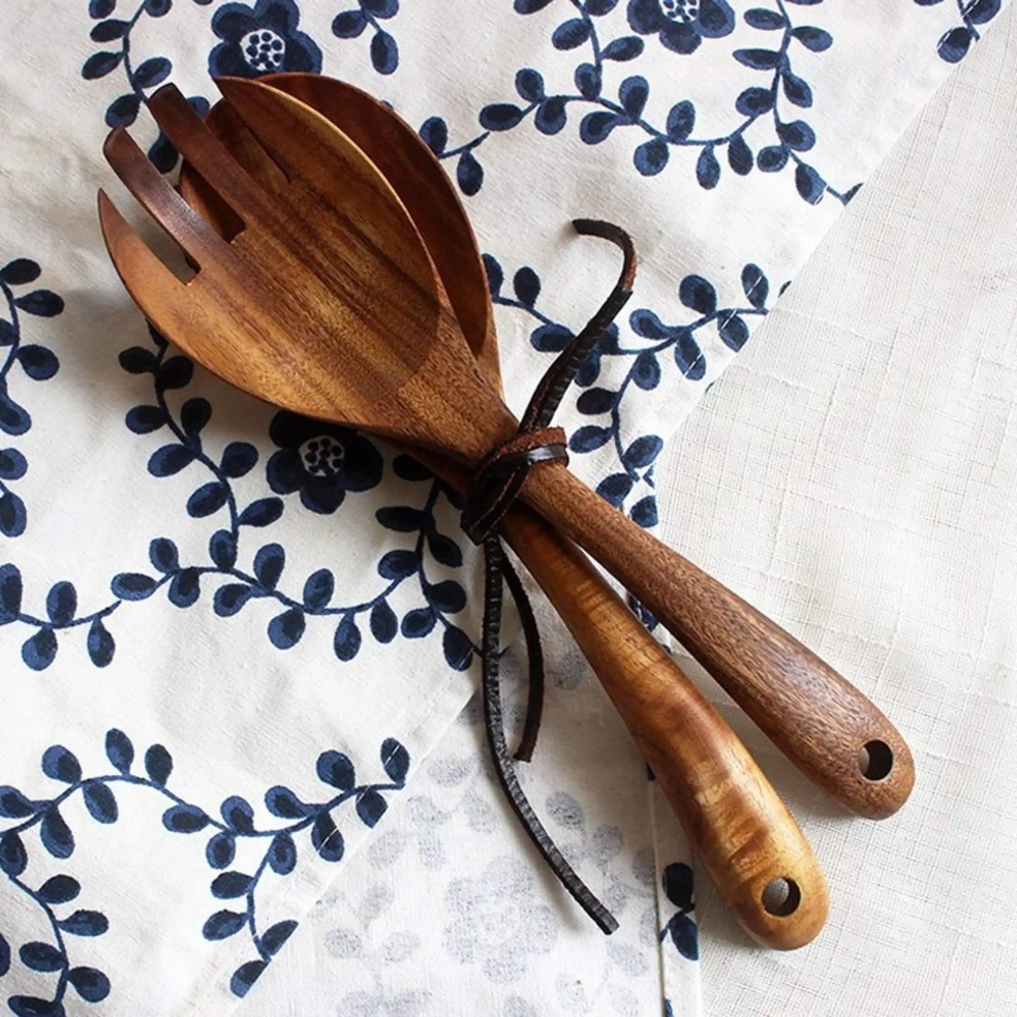 Wood Salad Spoon & Fork Set