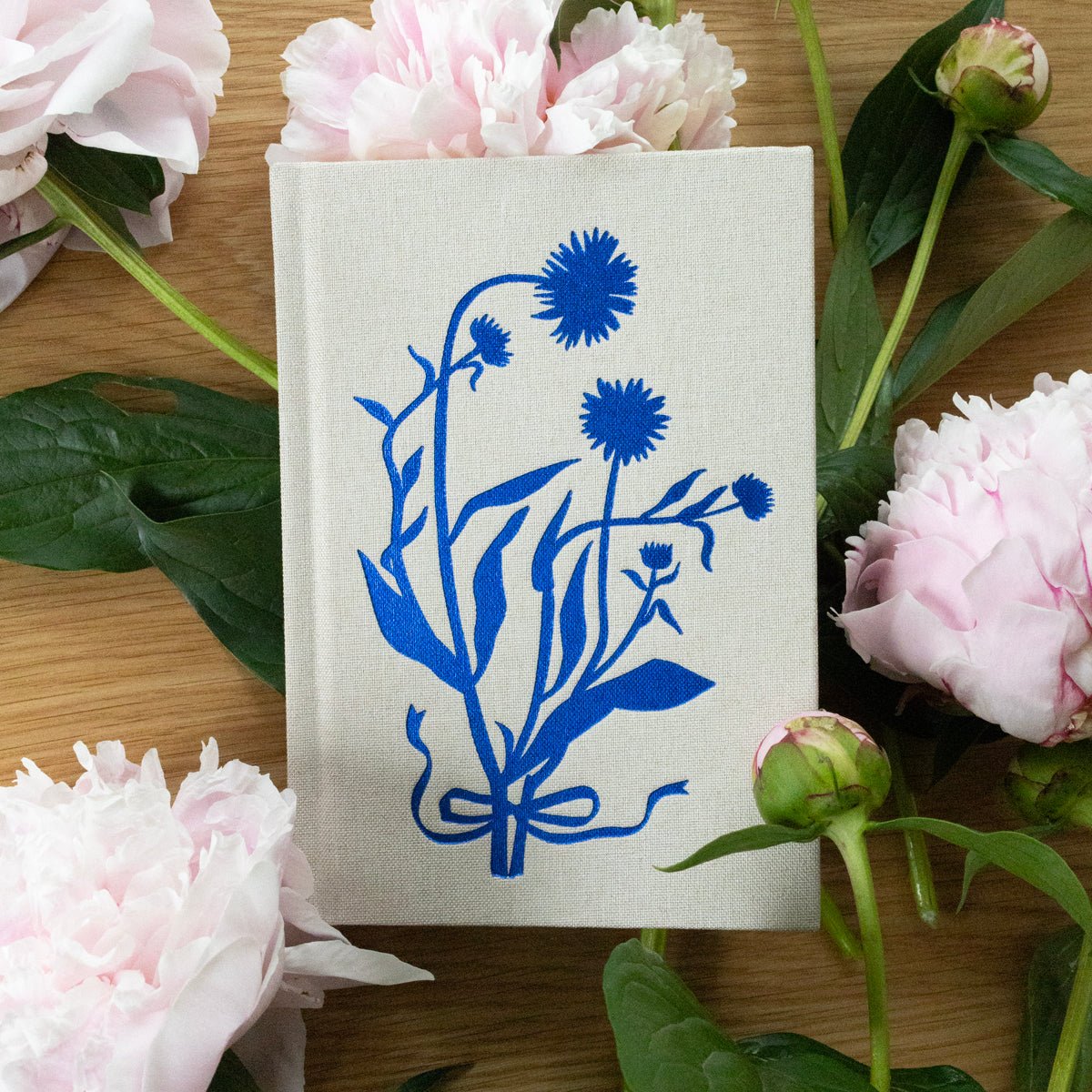 BLUE FLORA | MINI LINEN BOUND JOURNAL