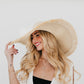 Lake Shore Drive Wide Fringe Sun Hat