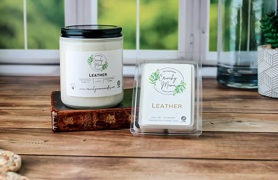 Leather 7oz Candle