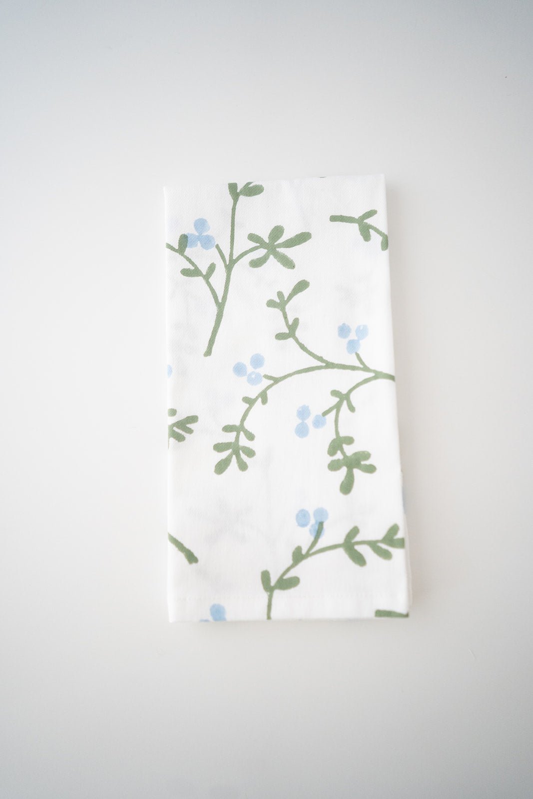 Organic Napkins (set of 4) - Winterberry, Uniform Blue & Sage