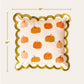 Scalloped Square Throw Pillow-Pumpkin Patch
