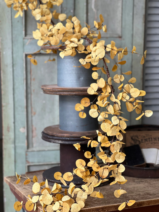 Penny Leaf Garland ~ Mustard