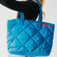 Presley Puffer Quilted Tote Bag With Pouch