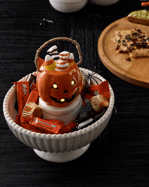Jack-o-Lantern Basket Light Up Sitter