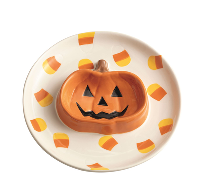 Halloween Round Dishes