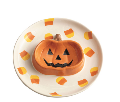 Halloween Round Dishes