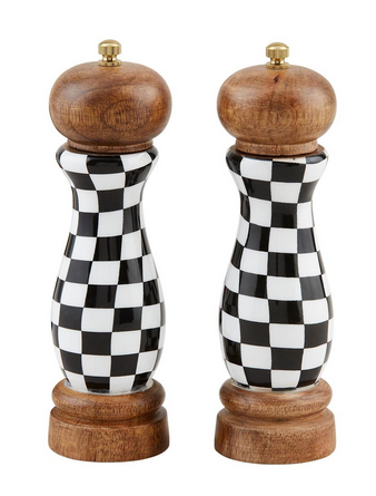 Checked Salt & Pepper Grinders