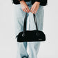 Sally Suede Barrel Shoulder Bag