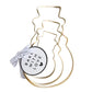 Gold Cookie Cutter Set - Snowman - Set of 3