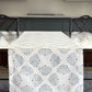 Table Runner (Ivory) - Peacock Paradise- Midnight