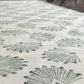 Table Runner (Ivory) - Peacock Paradise- Midnight