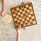Table Runner (Ivory) - Striped, Chai