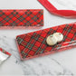 Tartan Plaid Nested Tray Set
