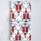 Tea Towel (Ivory) - Cowgirl Boots, Poppy & Navy