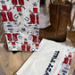 Tea Towel (Ivory) - Cowgirl Boots, Poppy & Navy