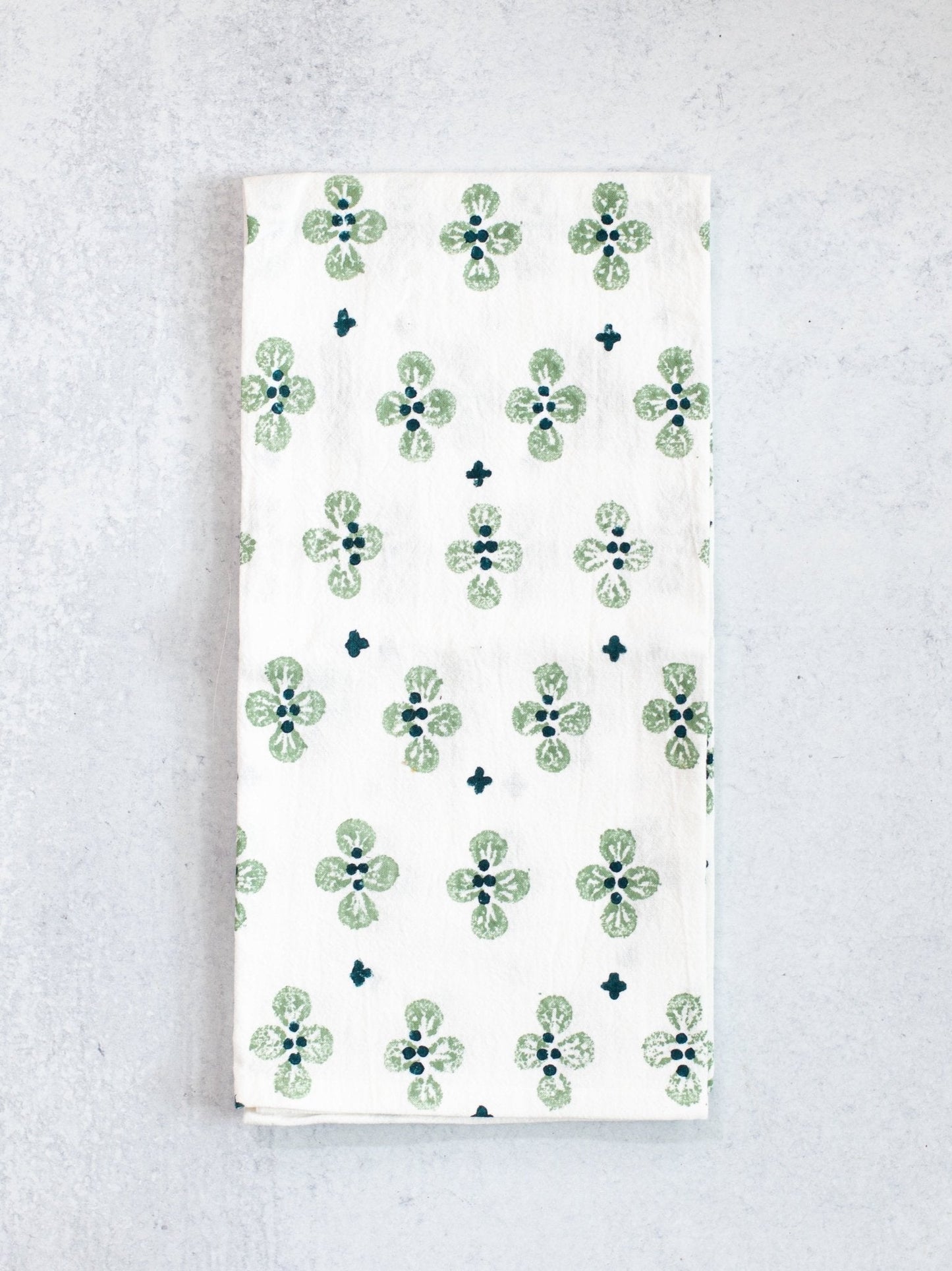 Tea Towel (Ivory) - Dogwood - Sage