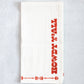 Tea Towel (Ivory) - Howdy, Terracotta