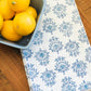 Tea Towel - Lotus, Navy & Uniform Blue