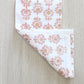 Tea Towel - Lotus, Red & Gold