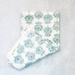 Tea Towel - Lotus, Sage & Uniform Blue