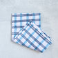 Tea Towel - Plaid, Navy & Uniform Blue