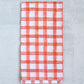 Tea Towel - Plaid, Orange & Melon