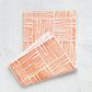 Tea Towel - Striped, Orange