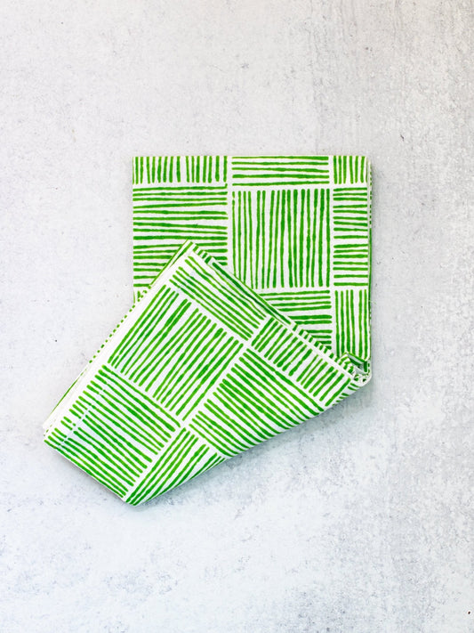 Tea Towel - Striped, Vine