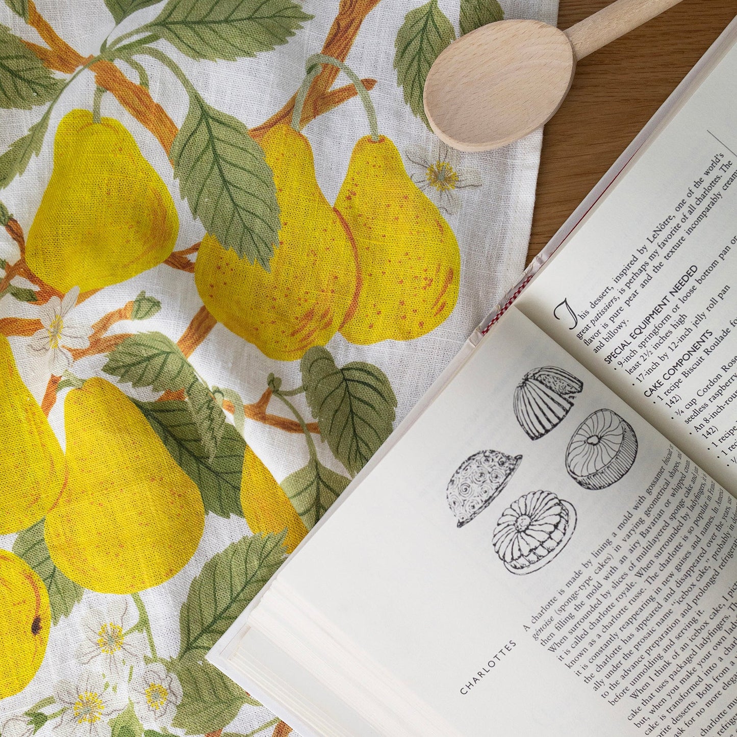 PEAR ORCHARD | 100% LINEN TEA TOWEL