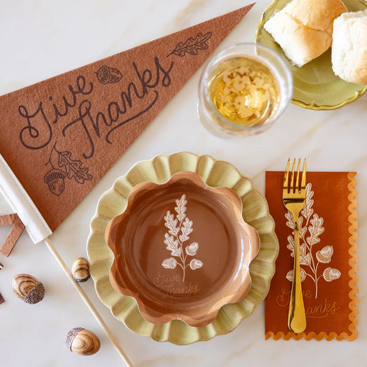 Give Thanks Felt Pennant