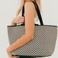 Woven Tiffany Organizer Tote Bag