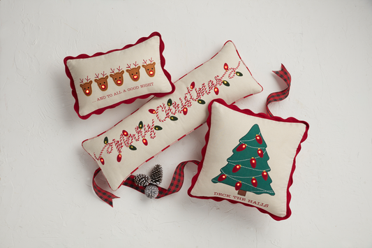 Light Up Christmas Pillows ~ 3 Styles to Choose From