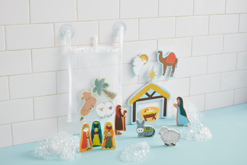 Nativity Bath Stickable Set