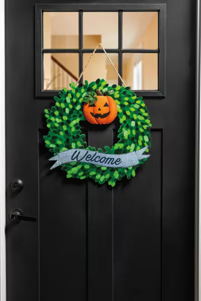 Welcome Tin Wreath