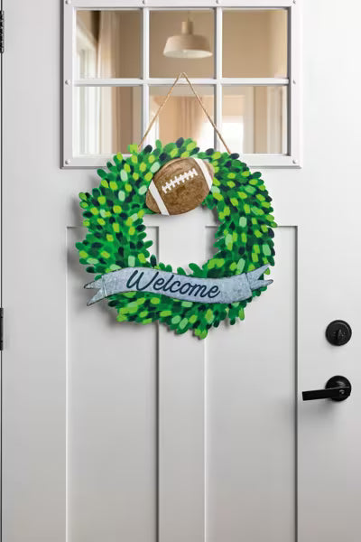 Welcome Tin Wreath