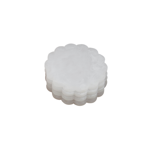 Scallop Coasters ~ 2 Colors to Choose From