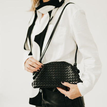 Lacy Woven Frame Crossbody Bag
